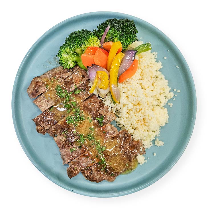 E. Grilled Ribeye w/Honey Mustard Dressing & Couscous - 21/02/25