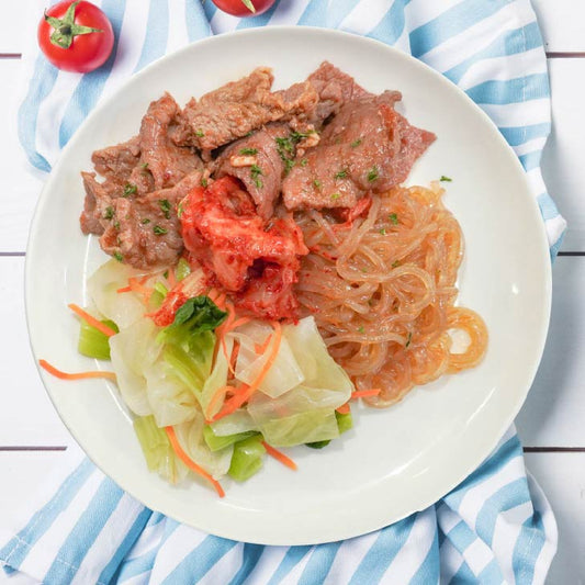 B. Korean Kalbi Beef W/ Assorted Vegetables And Glass Noodles - 09/05/25
