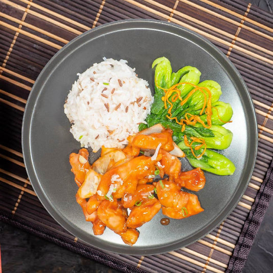 B. Sweet And Sour Chicken W/ Asian Greens And Mix Grains - 16/05/25