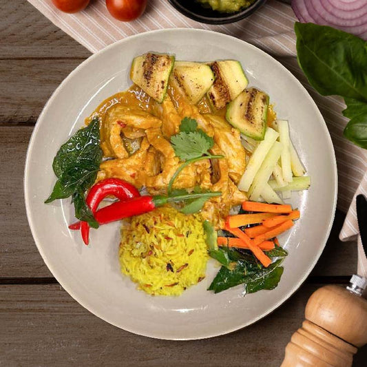 B. Low Fat Pork Rogan Josh Curry w/ Turmeric Rice - 19/05/25