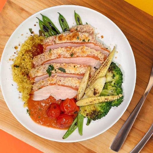A. Low Fat Chicken Parmigiana w/ Italian Couscous - 22/05/25
