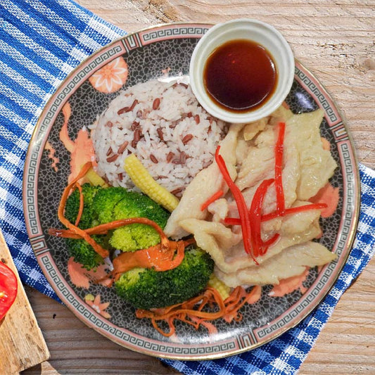 C. Salt Baked Chicken w/ Truffle Mix Grains & Sweet Soy Sauce - 15/08/25