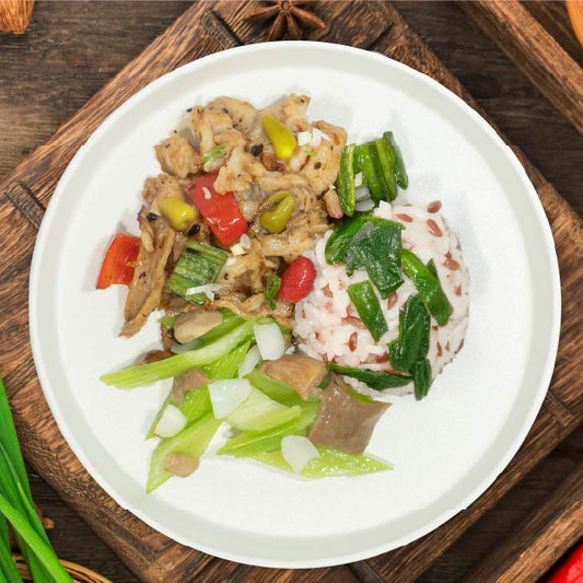 D. Shanghainese Chilli Bell Pepper Chicken w/ Vegetable Mix Grains - 21/08/25