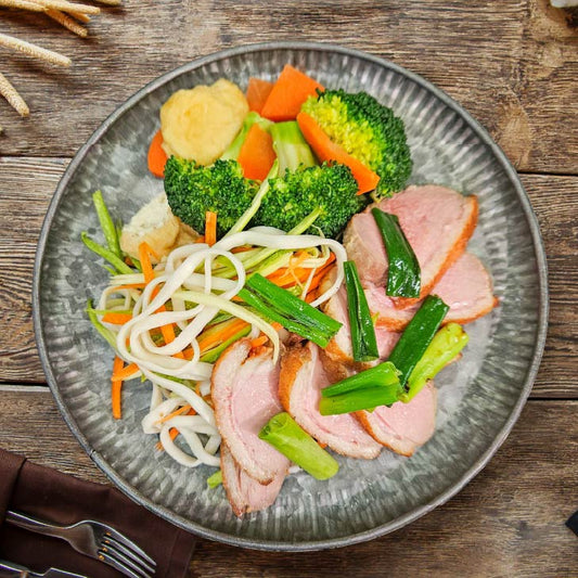 E. Braised Duck Breast W/ Plum Sauce & Chinese Noodles - 21/08/25