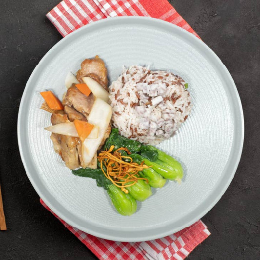 E. Zhen Jiang Pork Loin w/ Taro Mix Grain Rice - 20/08/25