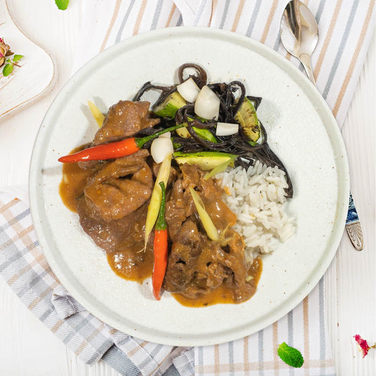 C. Low Fat Indonesian Beef Rendang W/ Coconut Rice - 05/09/25