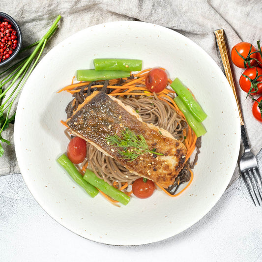 A. Grilled Salmon Fillet w/ Basil Marinara Sauce & Couscous - 14/08/25